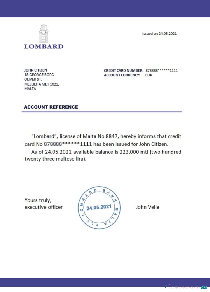 Download Malta Lombard Bank reference Photoshop template